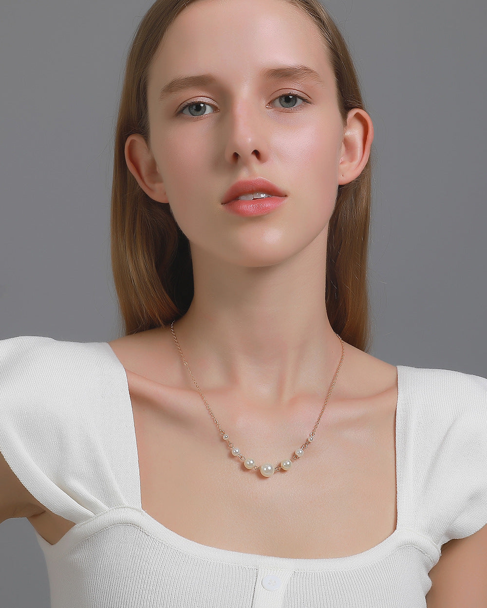 Pearl Gold Alloy Necklace