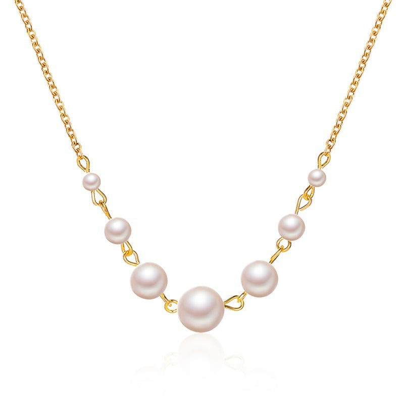 Pearl Gold Alloy Necklace
