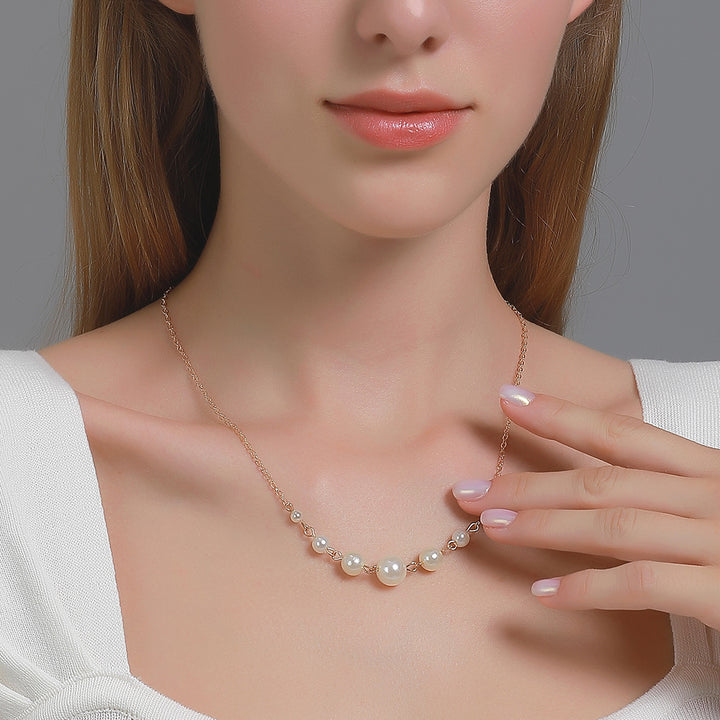 Pearl Gold Alloy Necklace
