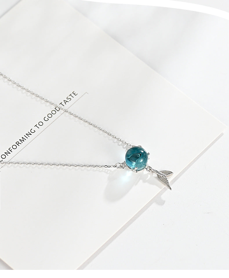 Fish Tail Sterling Silver Necklace