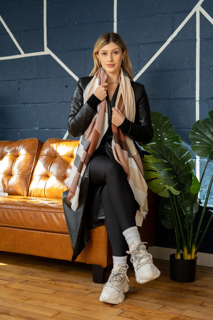 Multi-Colored Striped Scarf