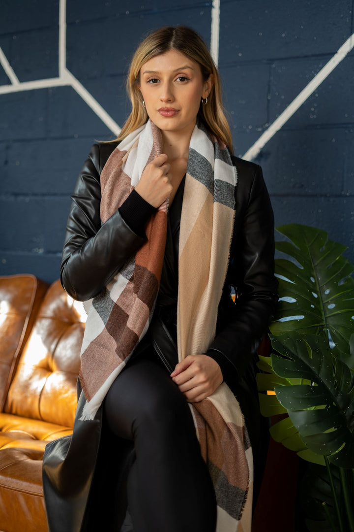 Multi-Colored Striped Scarf