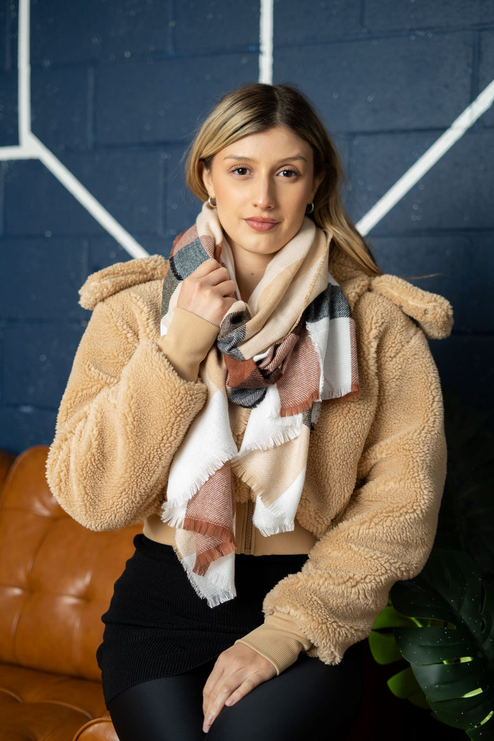 Multi-Colored Striped Scarf