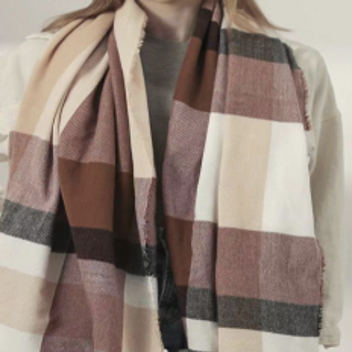 Multi-Colored Striped Scarf