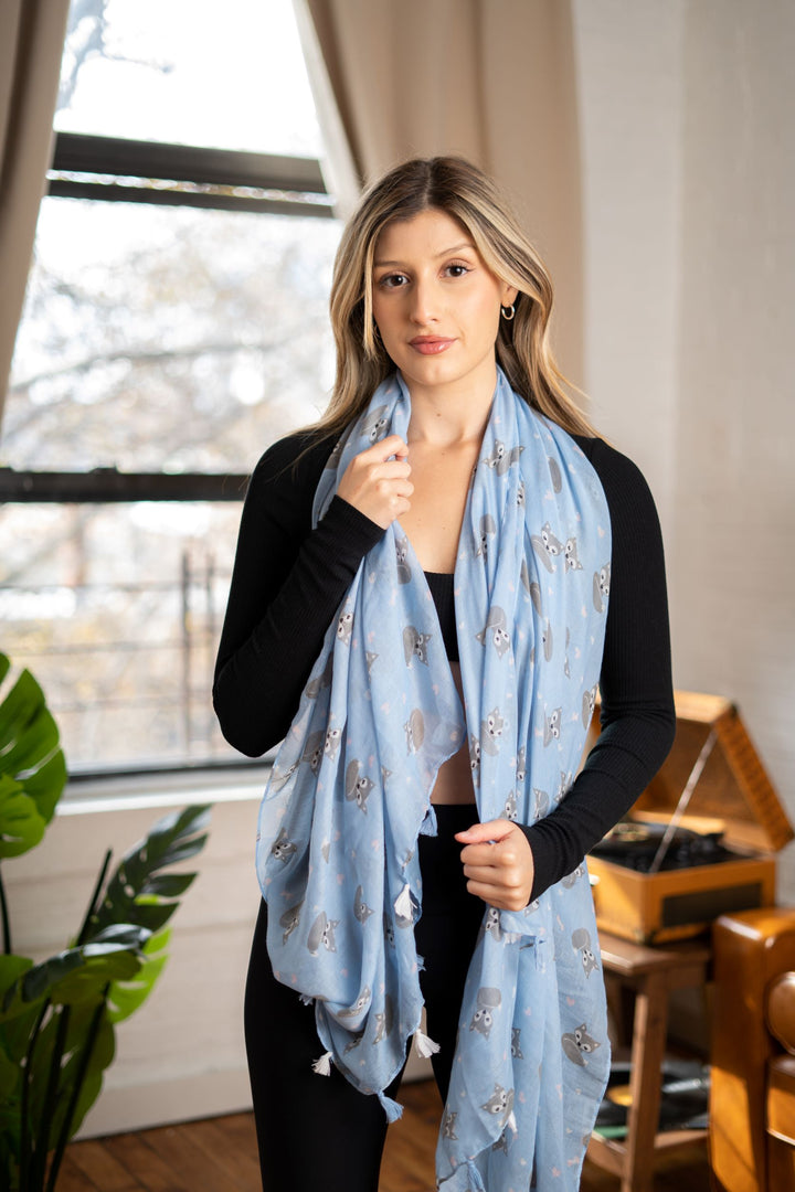 Fox Tassel Scarf | Pink Tassel Scarf | LELE Fashion
